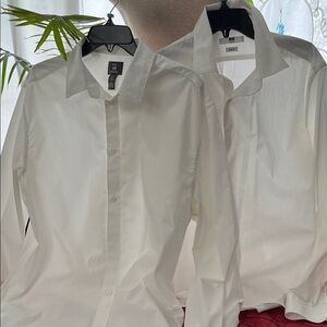 H&M Elegant White Dress Shirt
